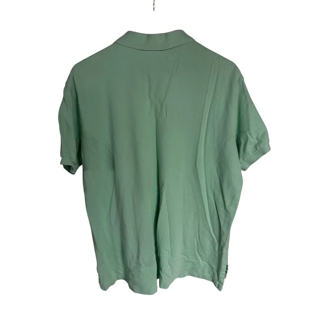 Polo Ralph Lauren Mens XXL Custom Fit Mint Green Pique Polo‎ Shirt Orange Pony